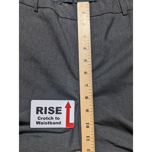 Coldwater Creek Dress Pants Women 10 Gray Straight Leg Pockets Belt Loops O09 - Picture 14 of 16